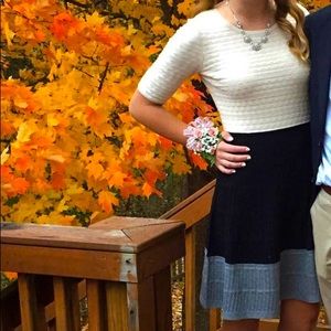 Dress barn color block sweater dress | M